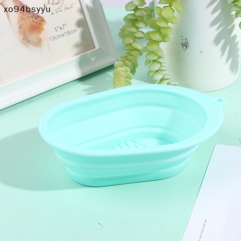 Xo94bsyu Dụng Cụ Vệ Sinh Cọ Trang Điểm Có Thể Gập Lại Tiện Dụng VN