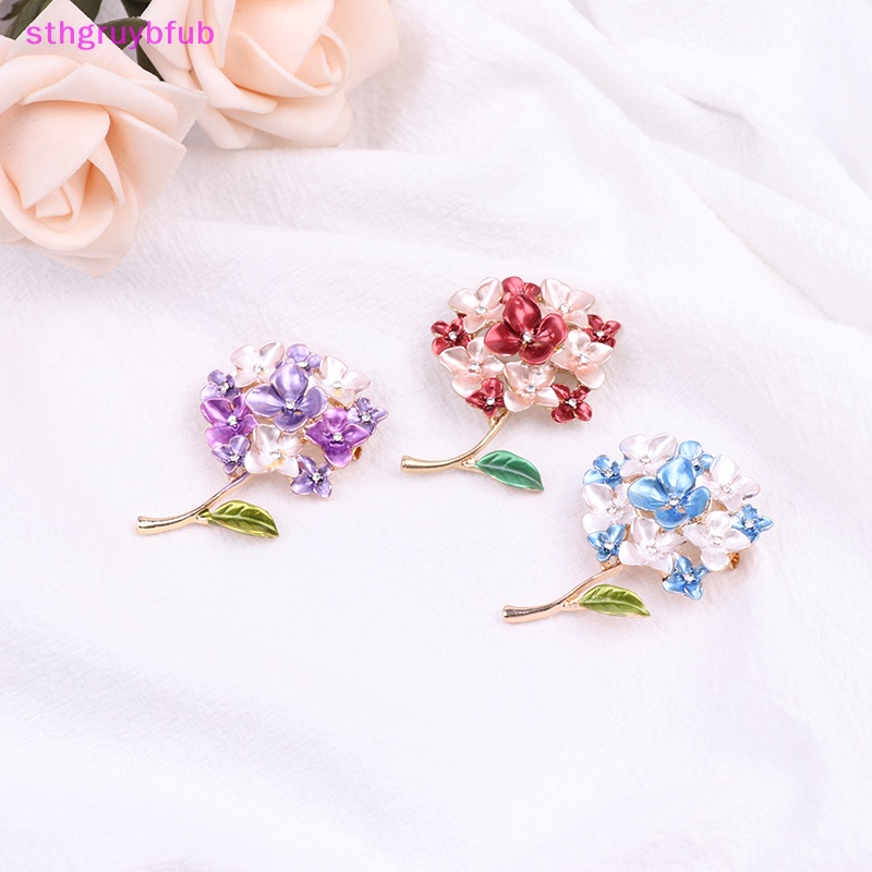 Ghim Cài Áo Hình Hoa Cẩm Tú Cầu Sáng Tạo