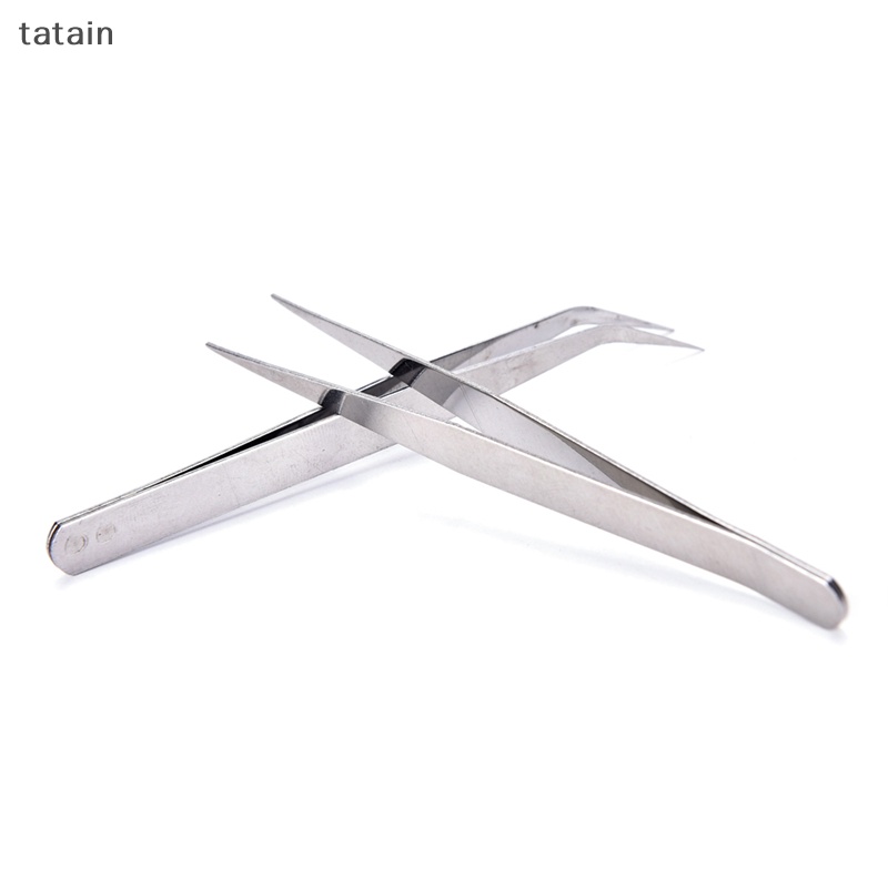 Set 2 Nhíp Gắp Bằng Thép Không Gỉ Tiện Dụng Chất Lượng Cao