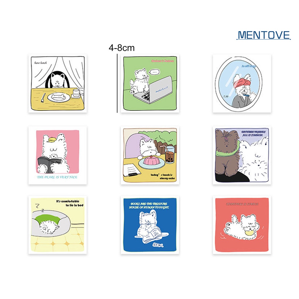 Set 40 Miếng Dán Vinyl Hình Chú Chó Hoạt Hình Chống Nước Dễ Thương Trang Trí Sổ Tay / Ván Trượt / Laptop