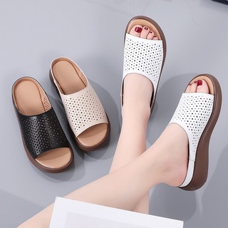 Dép Sandal Đế Xuồng Dày Phong Cách Dân Tộc Thời Trang Mùa Hè 2024 Mới Cho Nữ