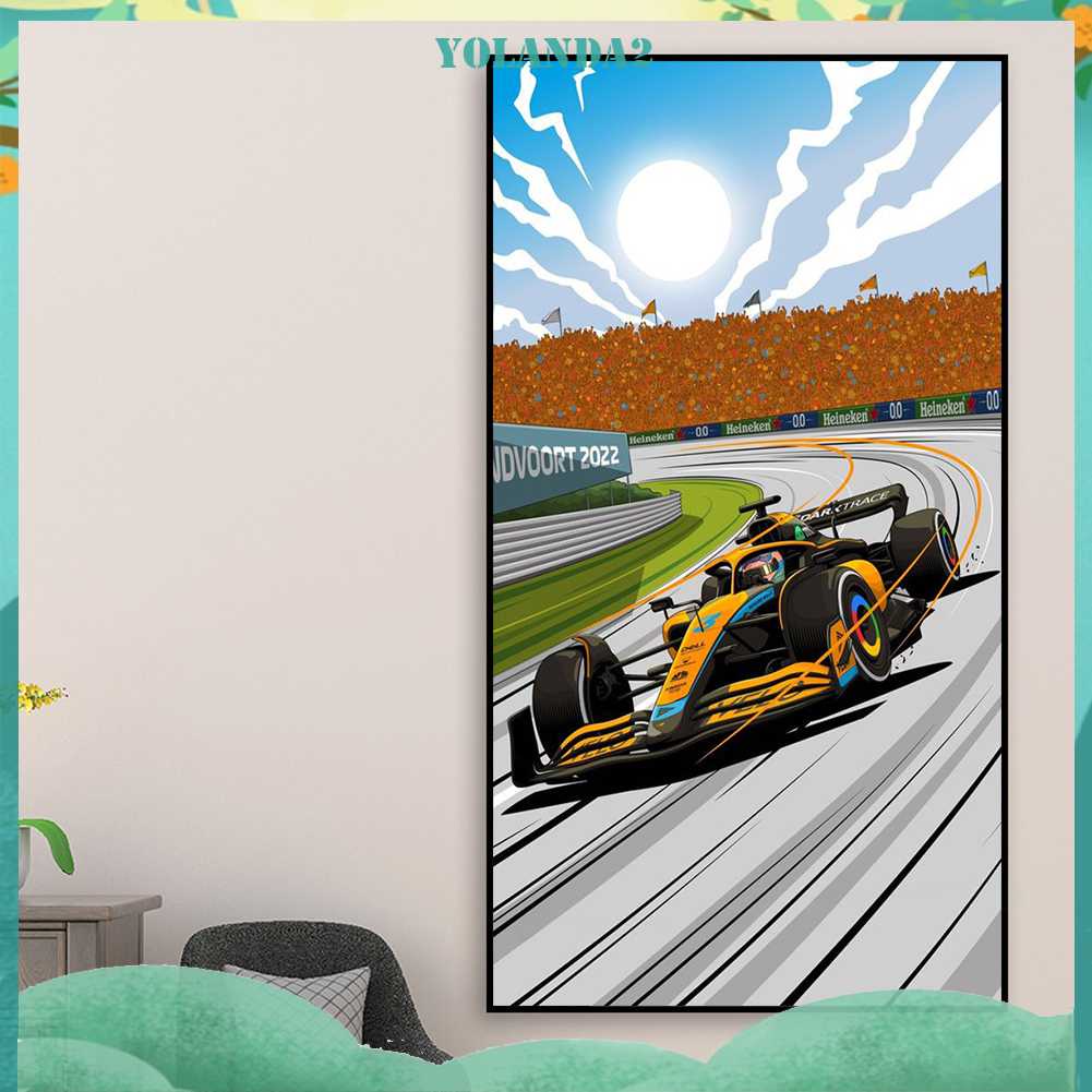 Tranh Đính Đá Kim Cương Toàn Bộ 5D DIY Hình Vẽ Đua Xe