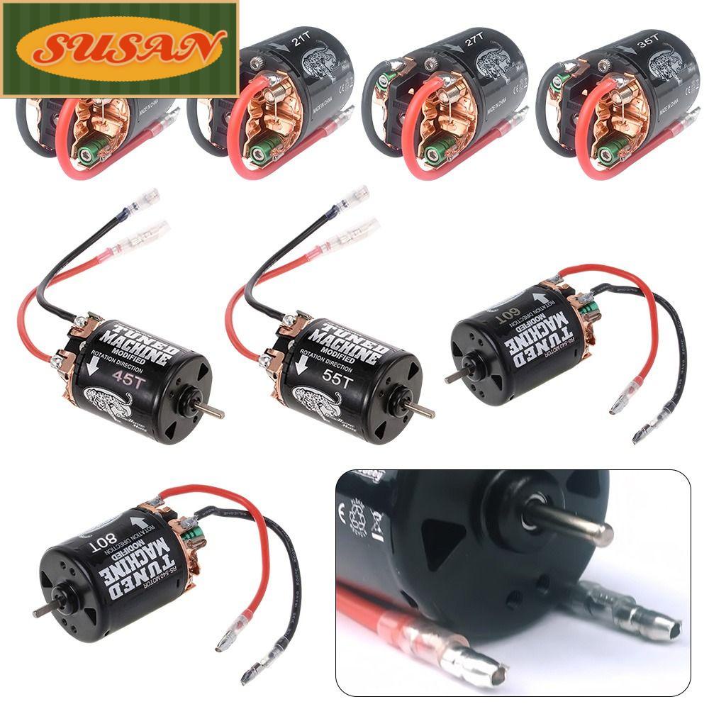 Động Cơ Chổi Than SUSANS 540 Chất Lượng Cao Cho Xe Điều Khiển Từ Xa Axial SCX10 D90 TRX4 19T 21T 27T 35T