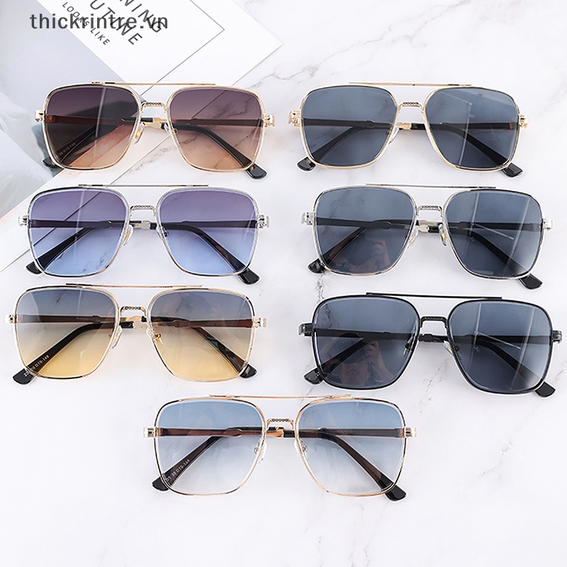 Kính Mát Gọng Vuông Màu Gradient Thời Trang Cho Nam