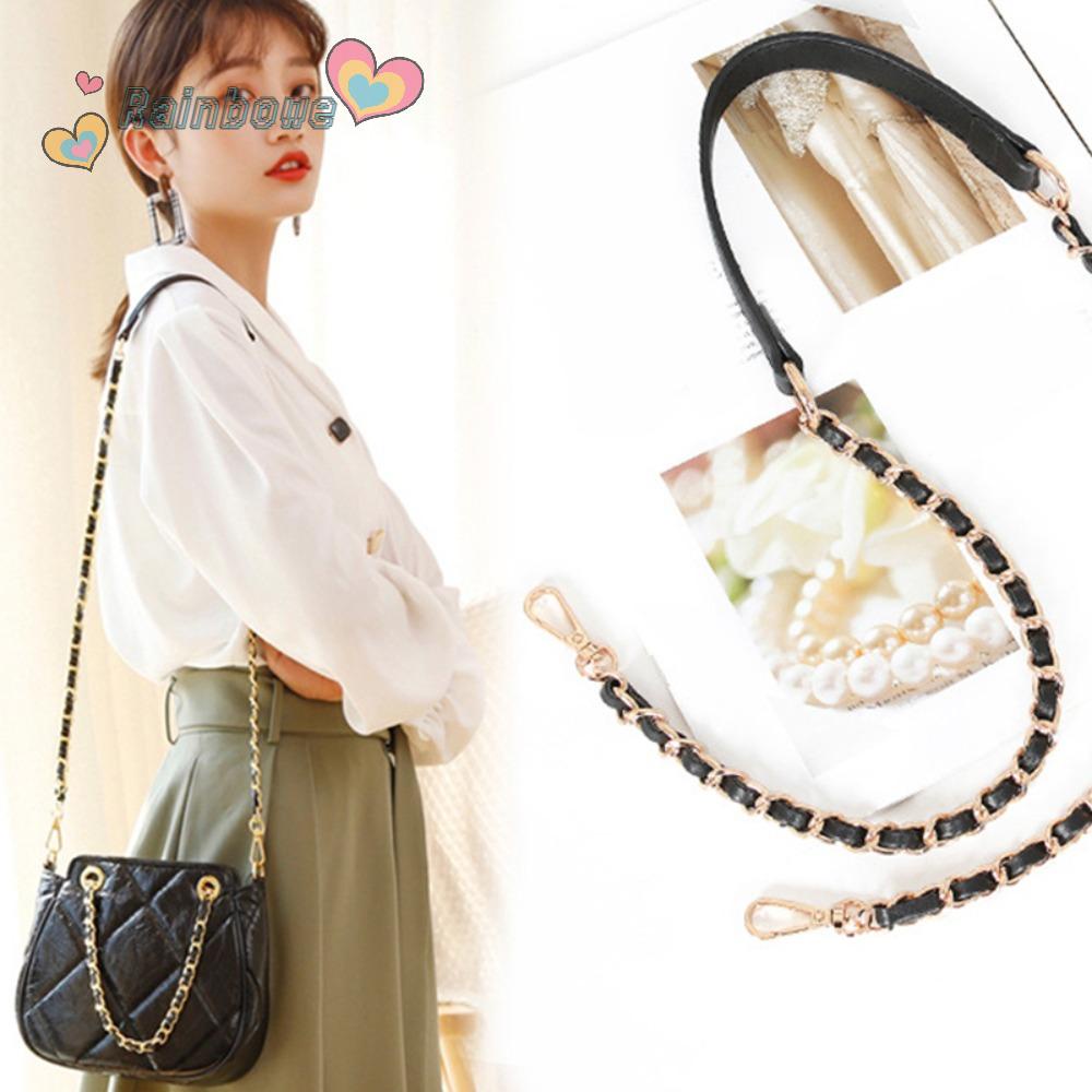 Dây Xích Kim Loại 110cm Màu Cầu Vồng Trang Trí Túi Xách