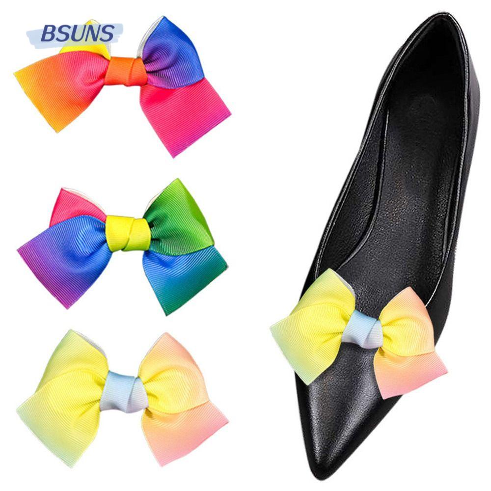 Set 2 Kẹp Giữ Giày Bằng Vải Satin Nhiều Màu Sắc