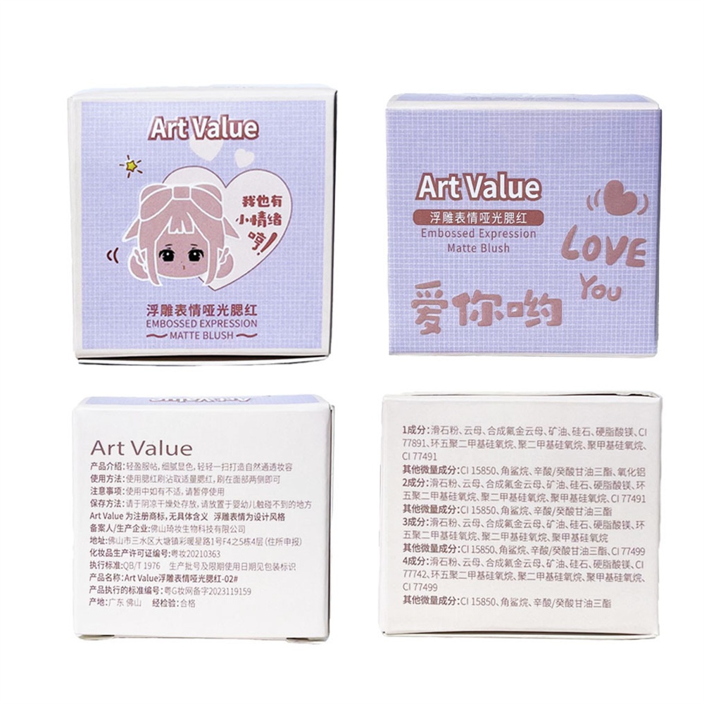Phấn Má Hồng 4 Màu Tùy Chọn Trang Điểm Tự Nhiên Lâu Trôi Dành Cho Nữ