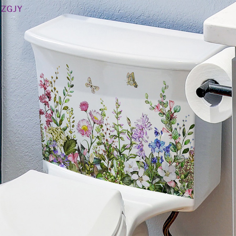 Sticker Dán Tường Tự Dính Họa Tiết Hoa Lá Và Bướm Độc Đáo Trang Trí Nhà Cửa Mới