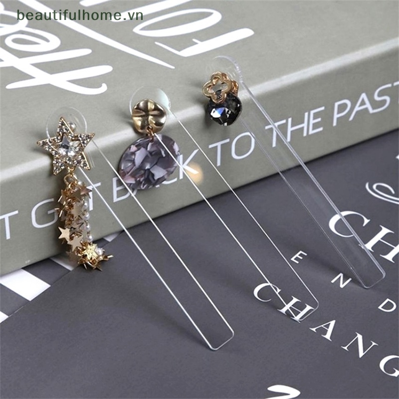 Set 1 / 5 Giá Đỡ Trưng Bày Bông Tai Bằng Acrylic Trong Suốt