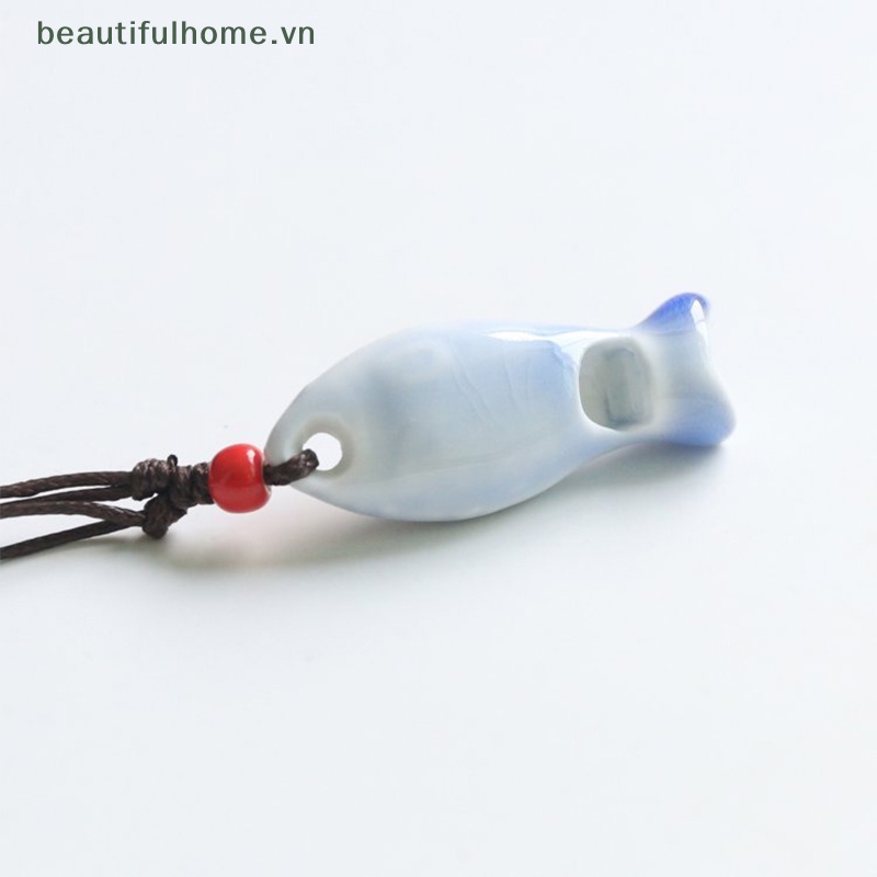 Còi Thổi Bằng Sứ Màu Sắc Ngẫu Nhiên Phong Cách Cổ Điển Độc Đáo DIY
