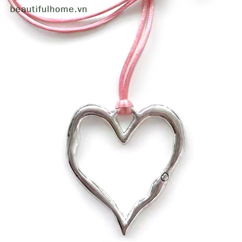Vòng Cổ Choker Hình Trái Tim Rỗng Phong Cách Punk Ngọt Ngào Cá Tính Có Thể Điều Chỉnh Dành Cho Nữ