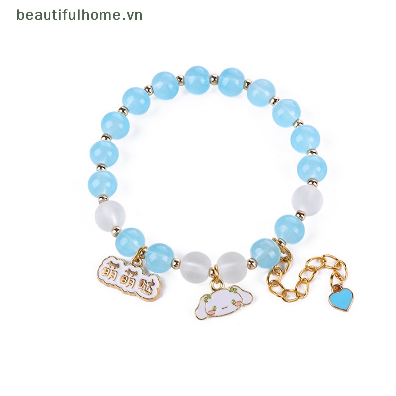 [beautifulhome] Vòng Tay Dây Buộc Tóc Cặp Đôi Họa Tiết Hoạt Hình Sanrioed Kuromi Mymelody Cinnamoroll Dễ Thương Làm Quà Tặng Cho Học Sinh [beauty