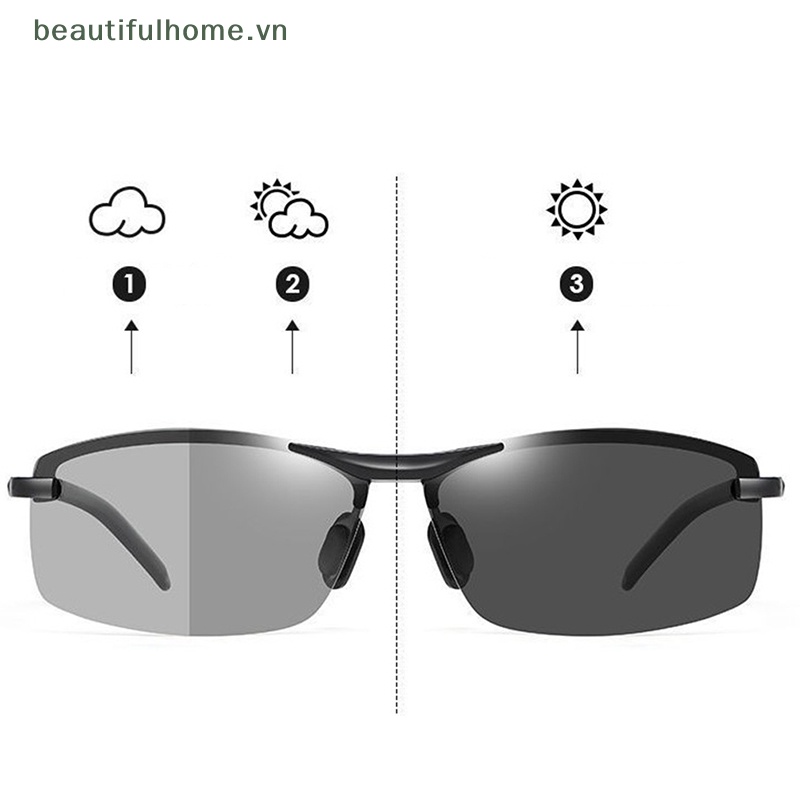 Kính Mát Phân Cực Chống Tia UV 400 Phân Cực Hỗ Trợ Tầm Nhìn Ban Đêm Cho Nam