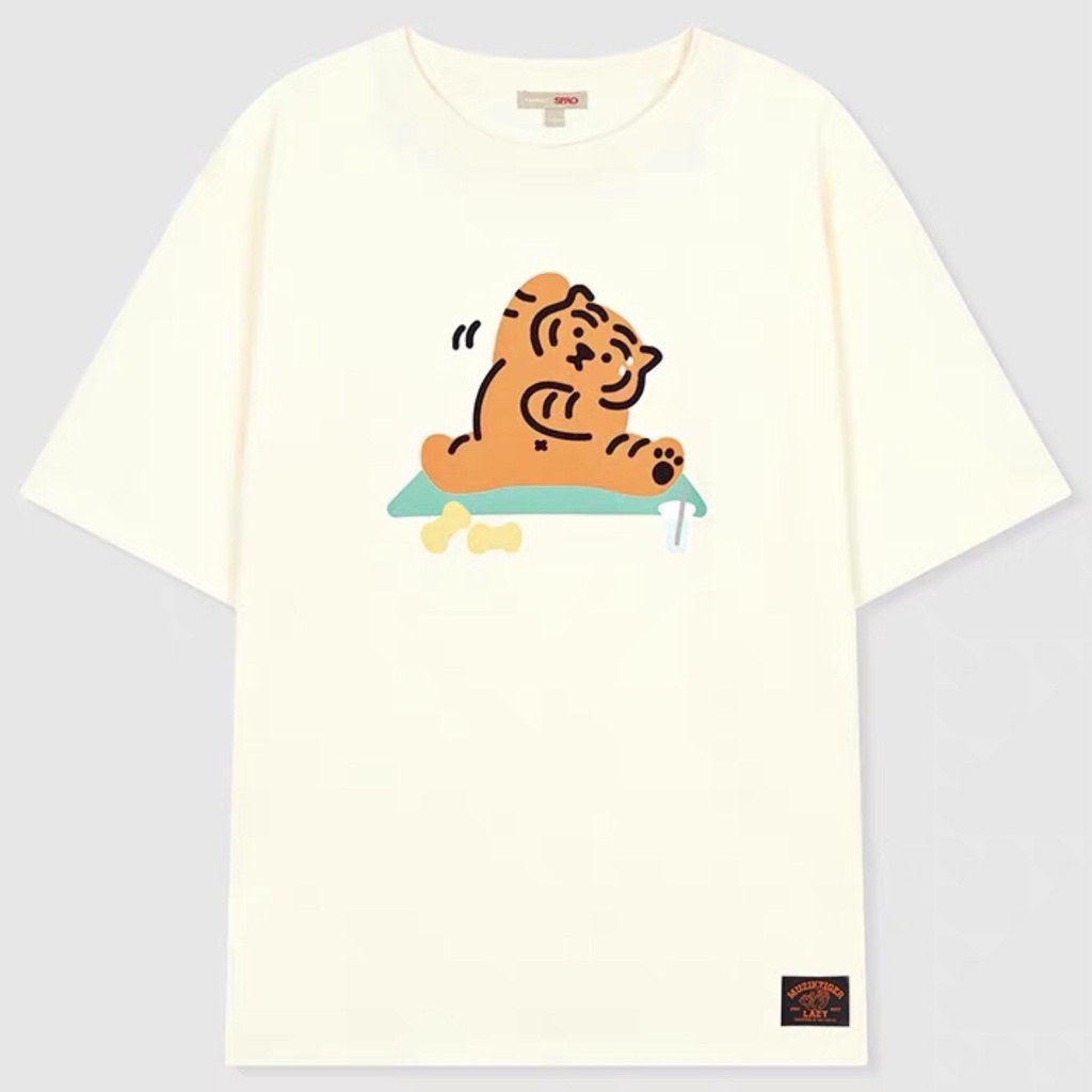 Áo Thun Cặp Đôi Tay Ngắn Spao x muziktiger