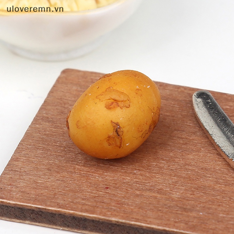 1 Bộ Tô / Tô Đựng Khoai Tây / Salad Tỉ Lệ 1: 12 Trang Trí Nhà Búp Bê