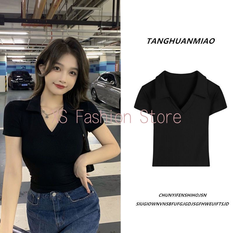 Áo polo Ngắn Tay Thời Trang Mùa Hè Cho Nữ