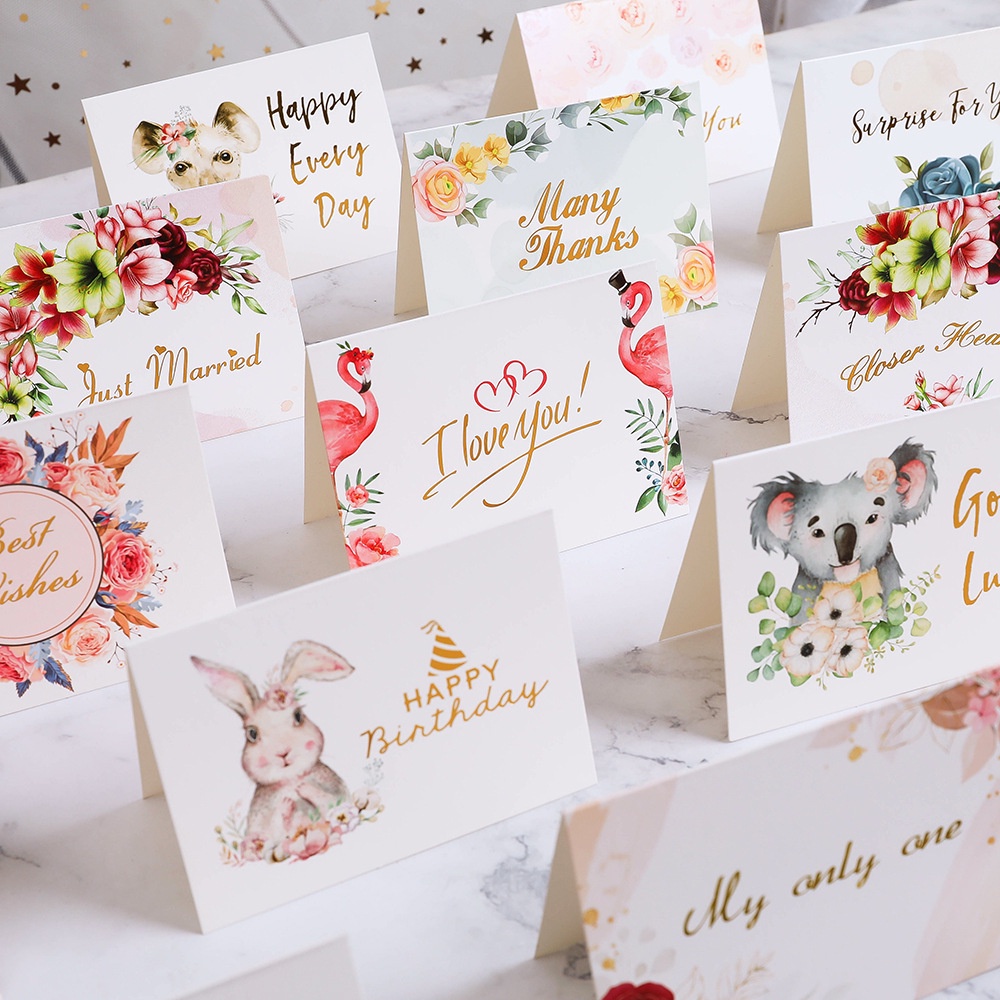 Thiệp Chúc Mừng Sinh Nhật / Đám Cưới / Valentine Hình Hoa Phong Cách Châu Âu