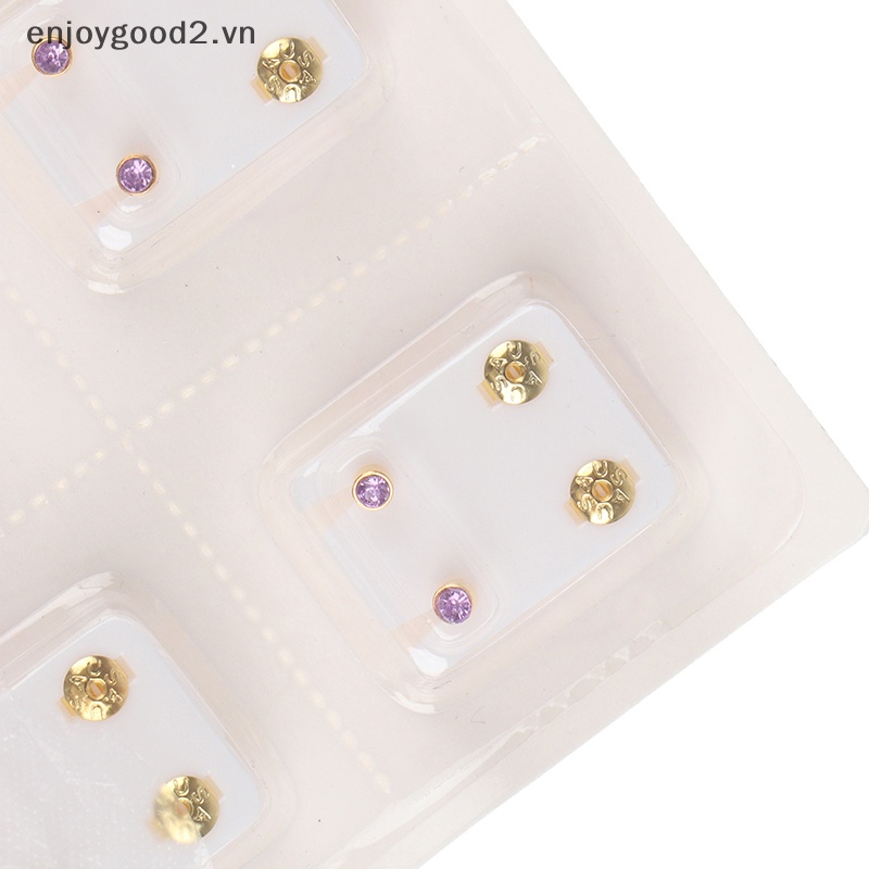 Set 12 Đôi Khuyên Tai Bằng Thép Cao Cấp