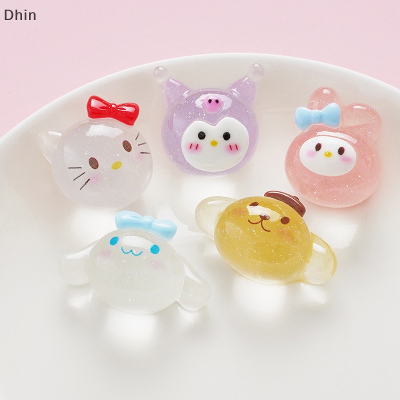 [Dhin] Bộ 5 Tượng Động Vật Hoạt Hình Huỳnh Quang Trang Trí Nhà Cửa