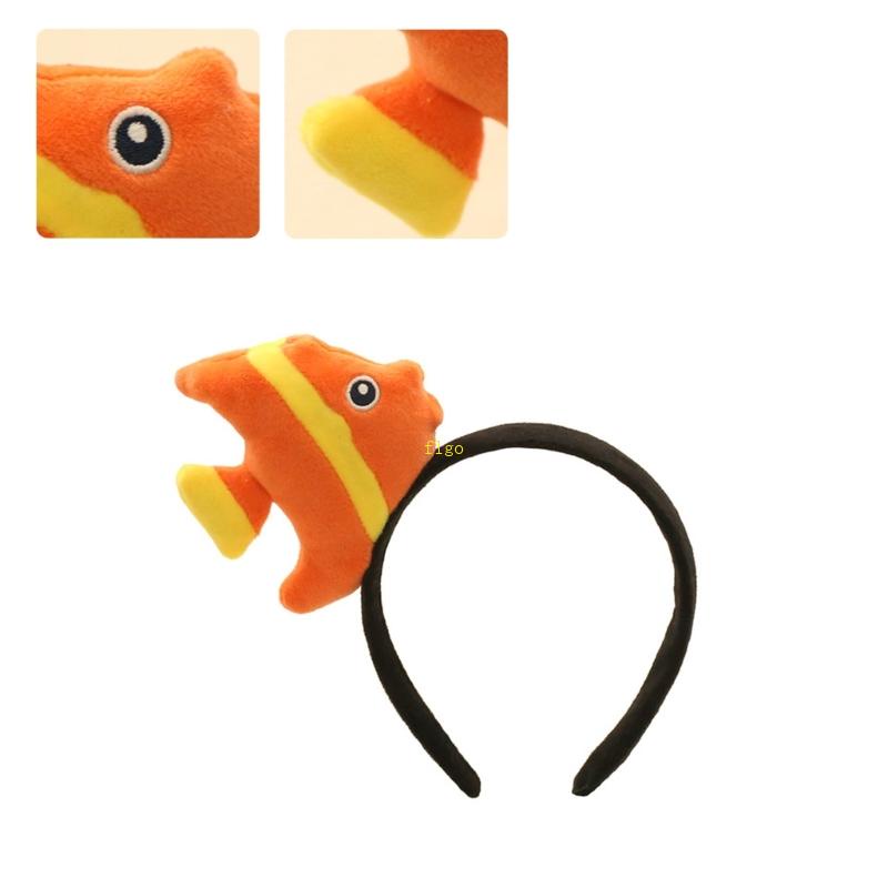 Băng Đô Cài Tóc 3D Hình Cá Hoạt Hình Cho Bé Hóa Trang