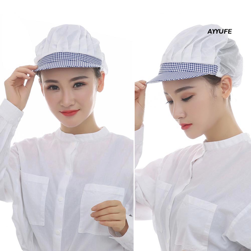Mũ Đầu Bếp Co Giãn Phối Lưới Thoáng Khí Trọng Lượng Nhẹ