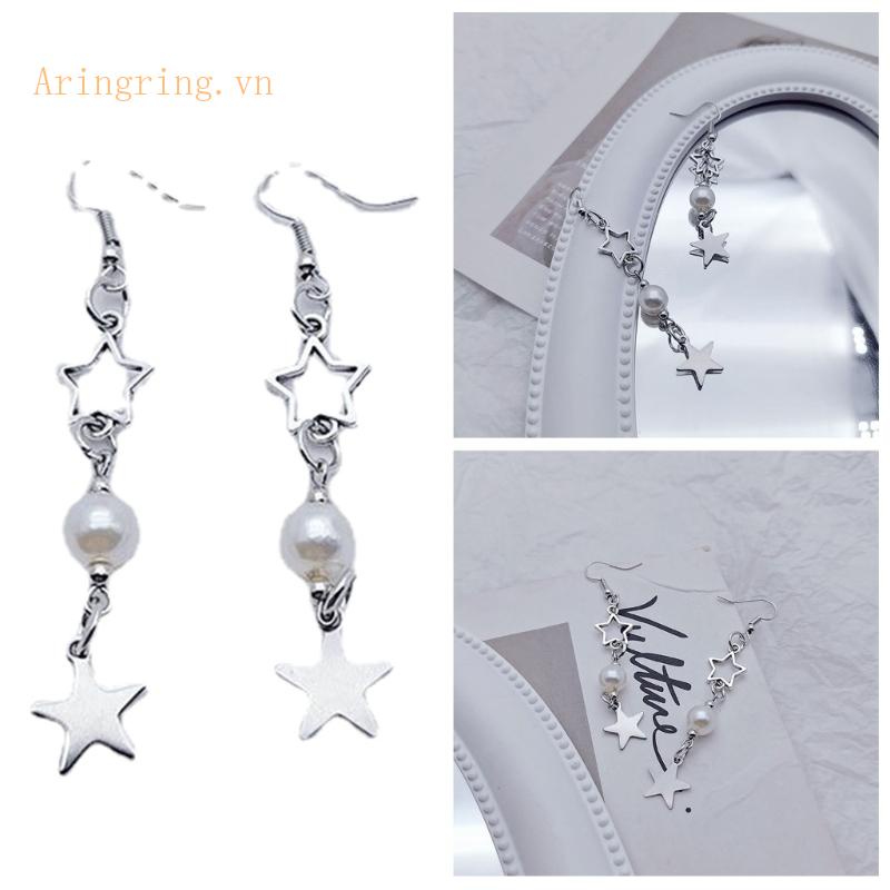 Đôi Khuyên Tai Dài Hình Ngôi Sao Thời Trang Cho Nữ