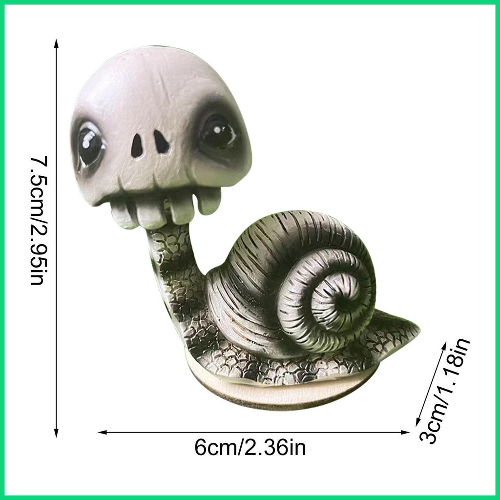 Đồ trang trí Đầu Lâu Ốc Sên Bằng Nhựa Resin Trang Trí Halloween