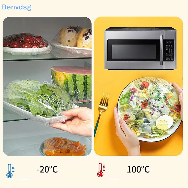 Set 100 Túi Nhựa Bọc Thực Phẩm Nhiều Màu Sắc Dùng Một Lần