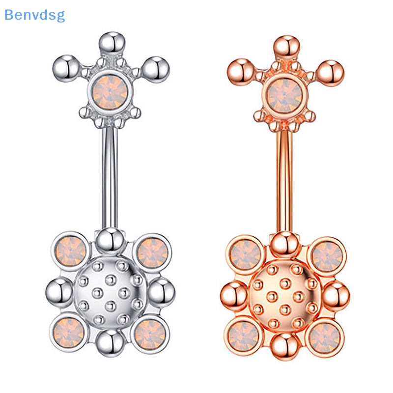 Khuyên Rốn Bằng Thép Không Gỉ Đính Đá Zircon Hình Trái Tim Thời Trang Gợi Cảm Cho Nữ