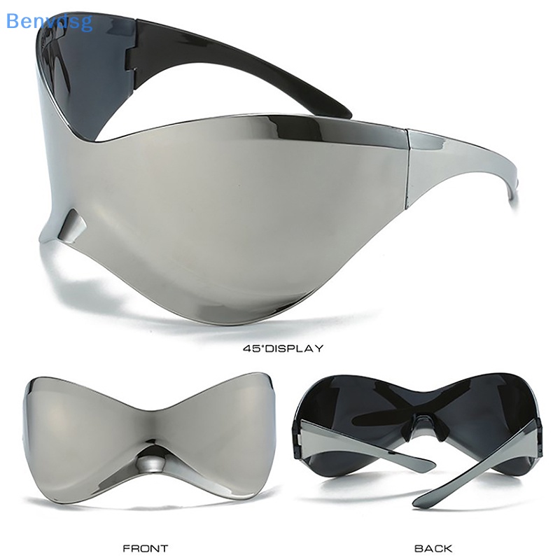 Benvdsg > Kính Râm Oversized Không Vành Y2K Màu Kẹo Vintage Thời Trang Mới Cho Nam Và Nữ