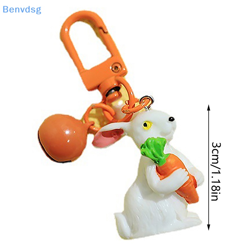 Benvdsg &gt; Móc Khóa Resin Mặt Hình Thỏ Cà Rốt Tráng Men Bằng Hợp Kim Dễ Thương Làm Quà Tặng Cho Cặp Đôi / Trẻ Em