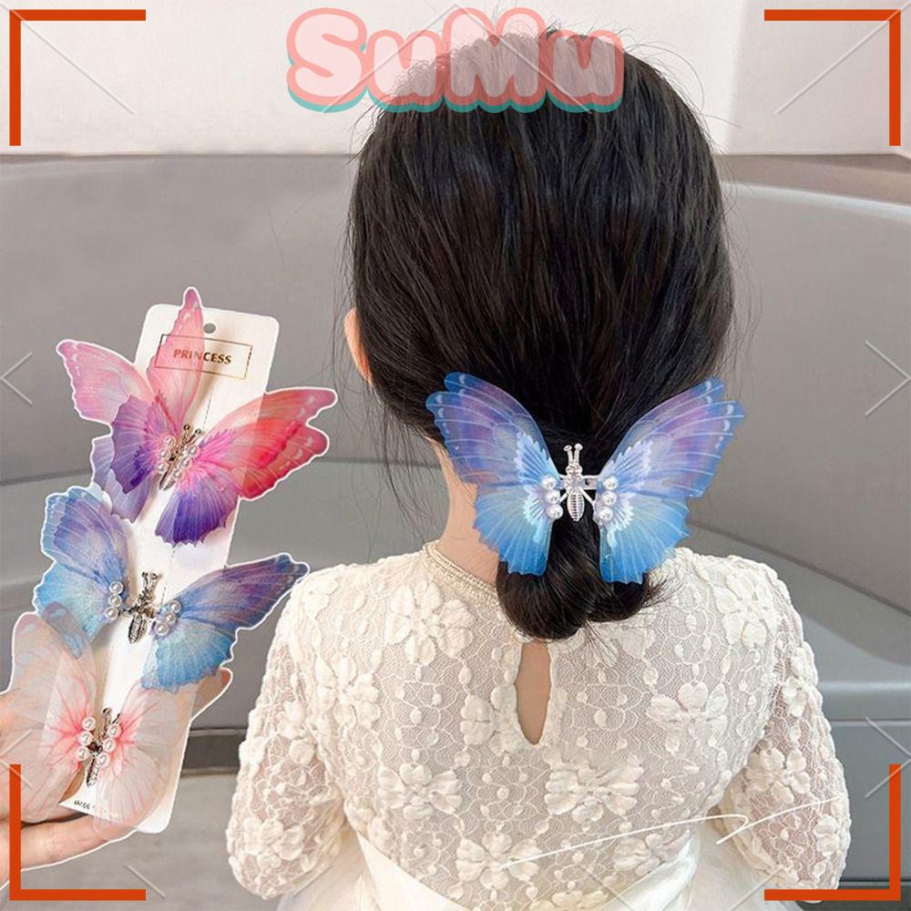 Kẹp Tóc Hình Bướm Nhiều Màu Sắc Xinh Xắn Dành Cho Nữ