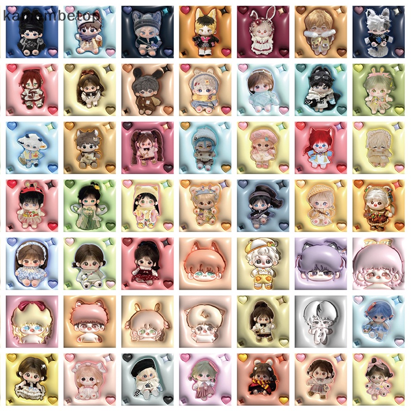 Bộ 62 Miếng Dán Hoạt Hình Bằng Cotton Mềm Mại Trang Trí Ván Trượt / Laptop / Xe Hơi