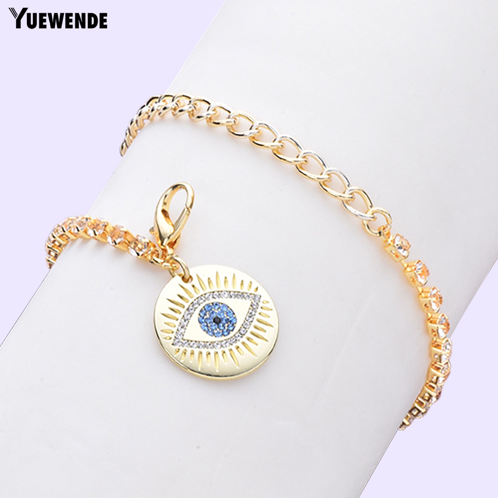 Vòng Cổ YQ.E Đính Đá Hình Đôi Mắt Xinh Xắn Cho Thú Cưng