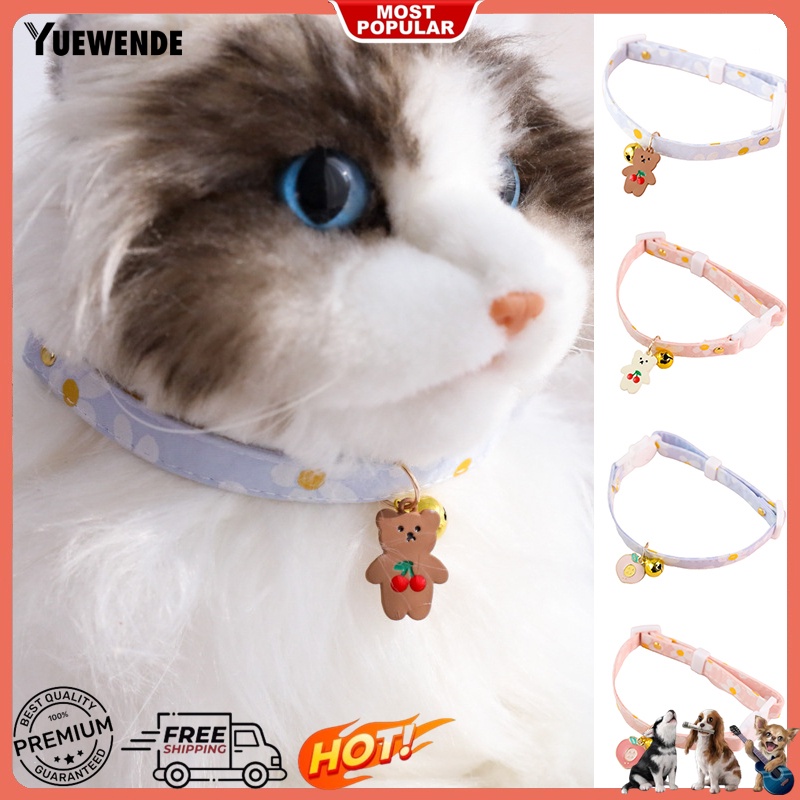 Vòng Cổ YQ.E Độ Co Giãn Cao Với Họa Tiết Chấm Bi Dễ Thương Có Thể Điều Chỉnh Cho Thú Cưng Mặc Hàng Ngày