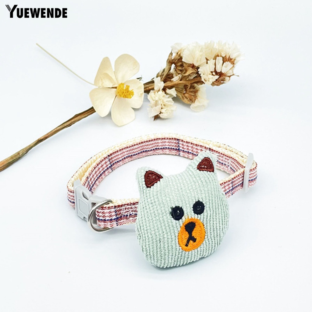 Vòng Cổ Bằng Vải Thoát Hiểm Họa Tiết Gấu Hoạt Hình Dễ Thương Cho Thú Cưng