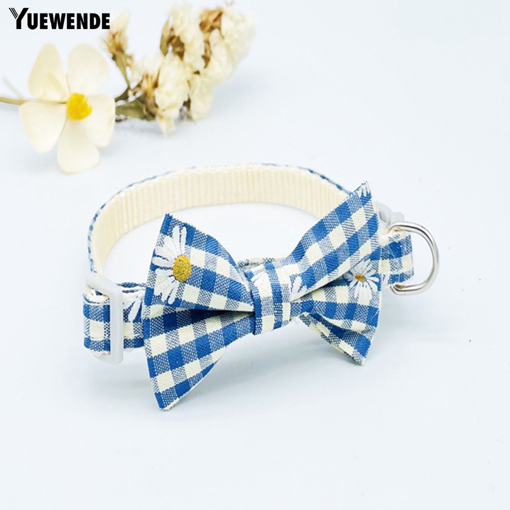 Vòng Cổ Bằng Vải Đính Nơ Chống Thoát Hiểm Cho Thú Cưng