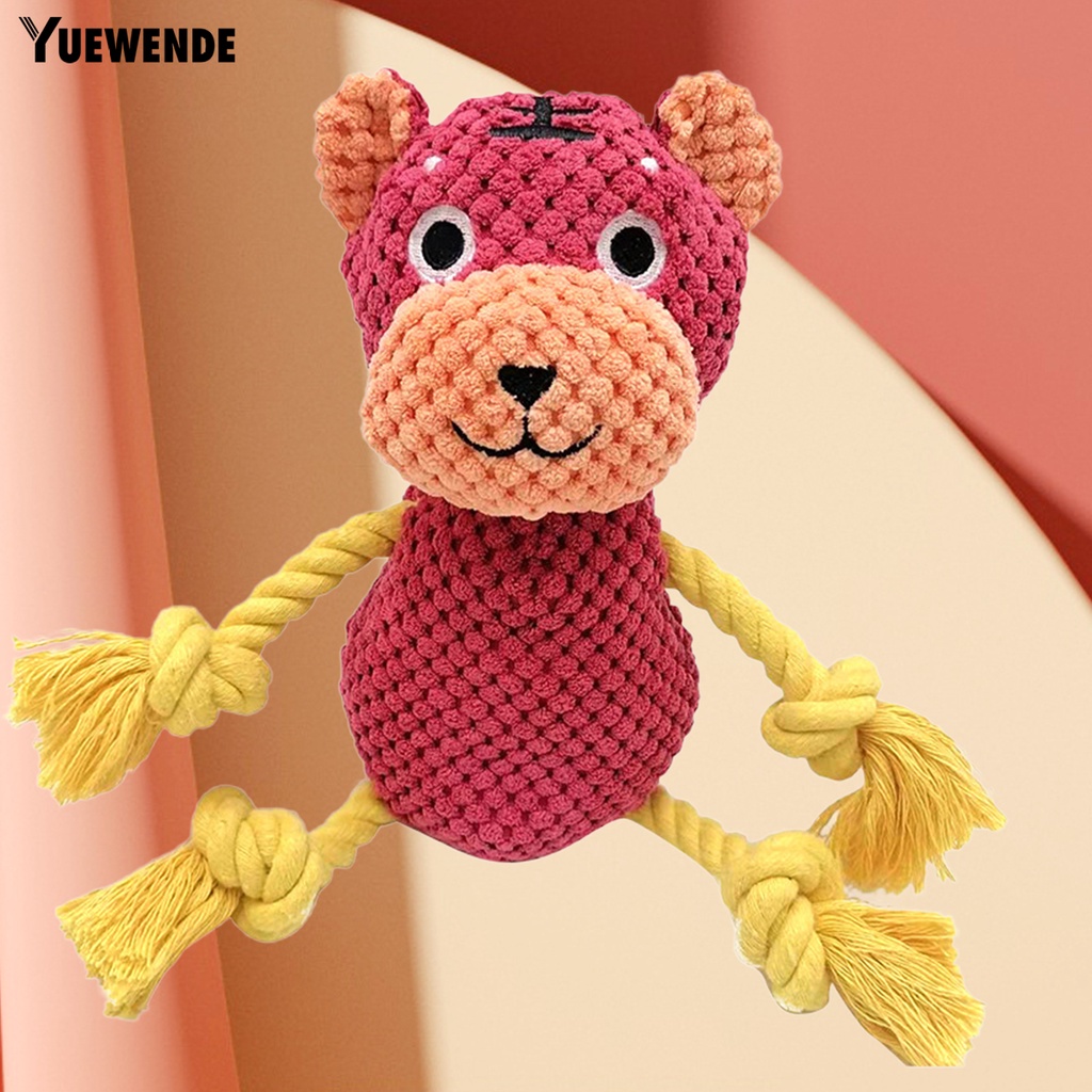 Yq.e Búp Bê Đồ Chơi Bắt Mắt Bằng Cotton PP Họa Tiết Hổ / Gấu Trúc Hoạt Hình Cho Thú Cưng