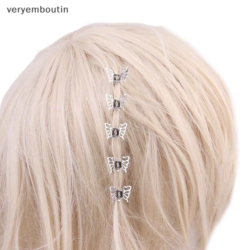 Set 5 Kẹp Bướm Mini Bằng Kim Loại Màu Sắc Thời Trang Dành Cho Nữ