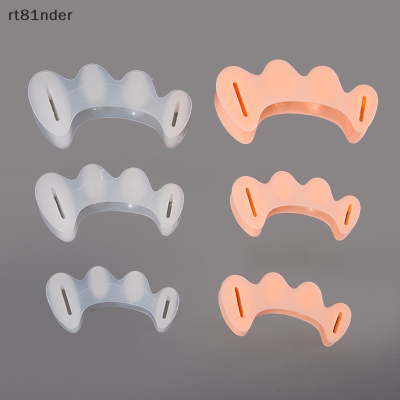 1 Cặp Đệm Silicone Cứng Chỉnh Hình Ngón Chân Cái 3 Lỗ
