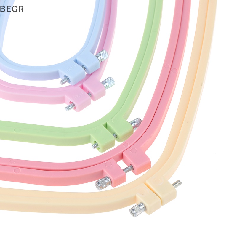 Khung Thêu Chữ Thập 5 Kích Cỡ Bằng Nhựa Hình Vuông DIY