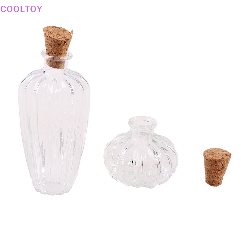Cooltoy Lọ Thủy Tinh Mini Có Nút Bần Trang Trí Nhà Búp Bê