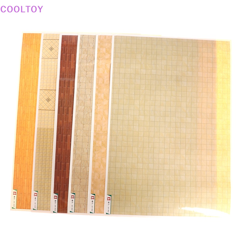 Sticker Dán Sàn Nhà Trang Trí Nhà Búp Bê Tỉ Lệ 1: 12