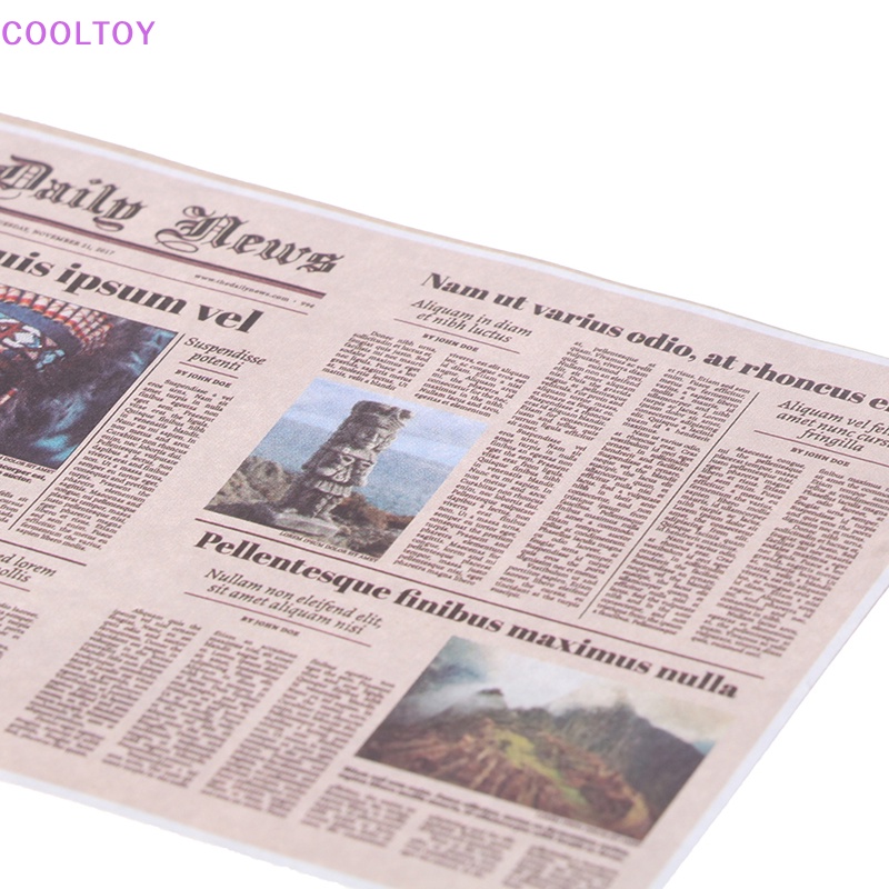 Set 8 Mô Hình Tờ Báo Mini Tỉ Lệ 1: 12 Dùng Để Trang Trí Nhà Búp Bê