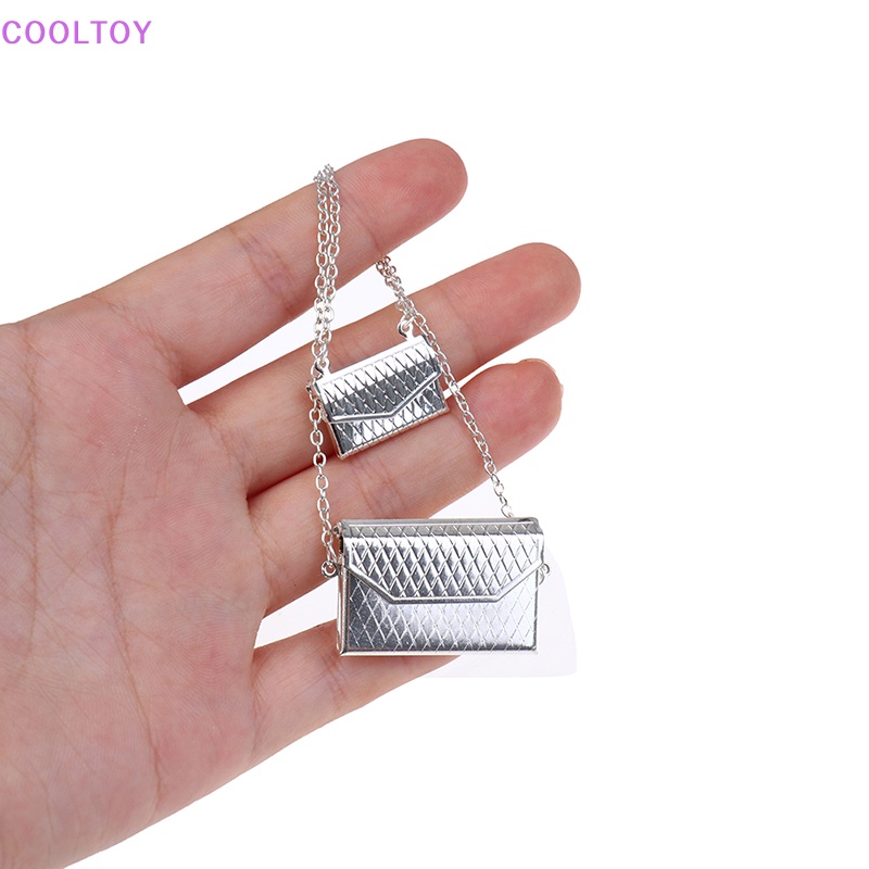 Túi Xách Tay Bằng Kim Loại Thời Trang Cho Búp Bê Tỷ Lệ 1 / 12