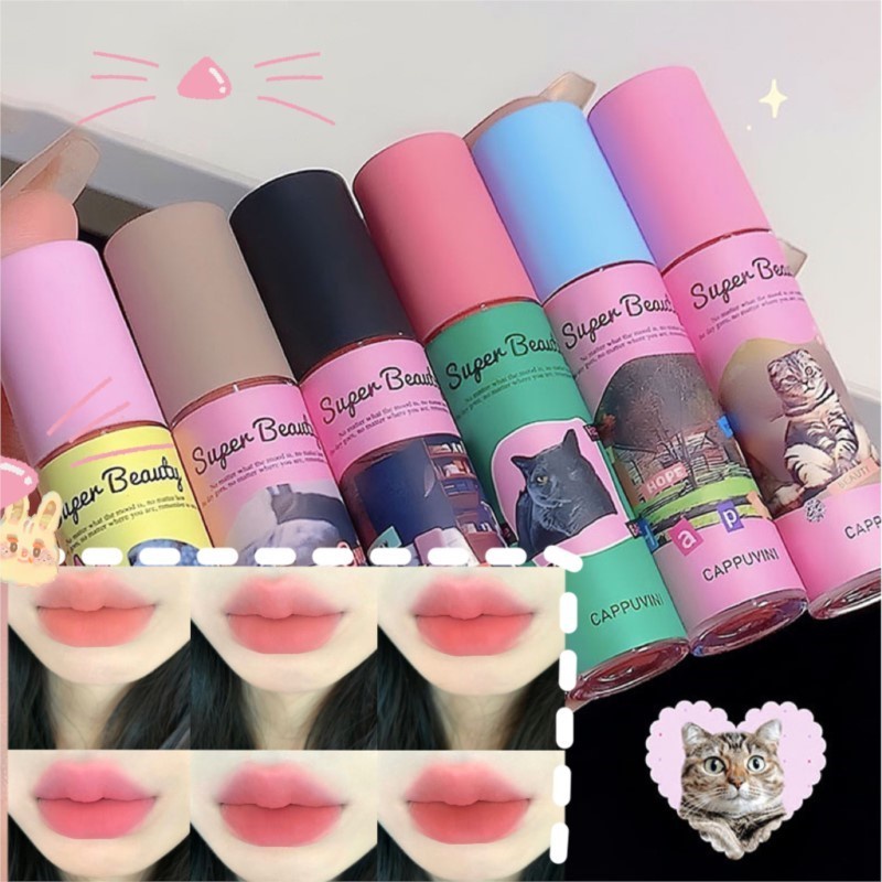 Son Môi Chất Nhung Lì Chống Thấm Nước Lâu Trôi Không Phai Màu Dễ Dàng Mang Theo