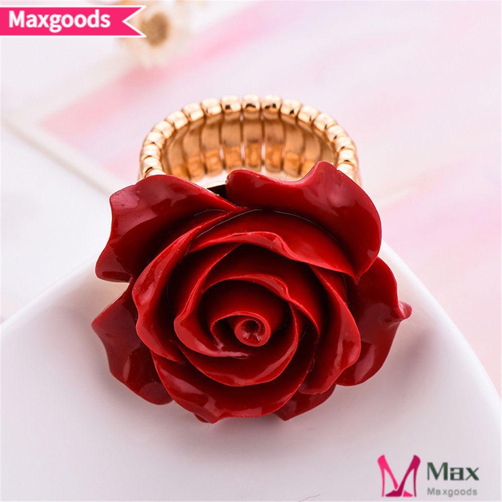 Nhẫn Họa Tiết Hoa Hồng Thời Trang Có Thể Điều Chỉnh Kích Thước