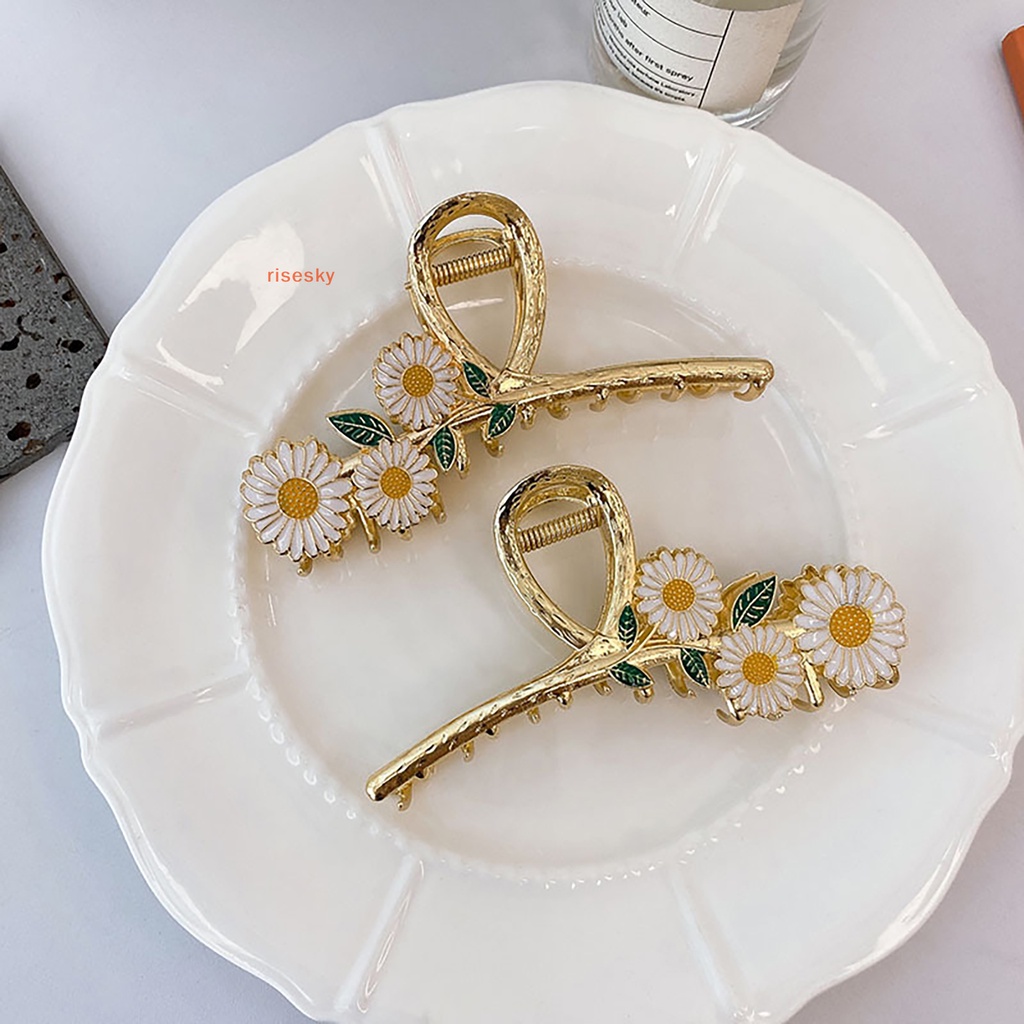 Kẹp Tóc Hình Hoa Cúc / Cá Mập Độc Đáo Thời Trang Cho Nữ