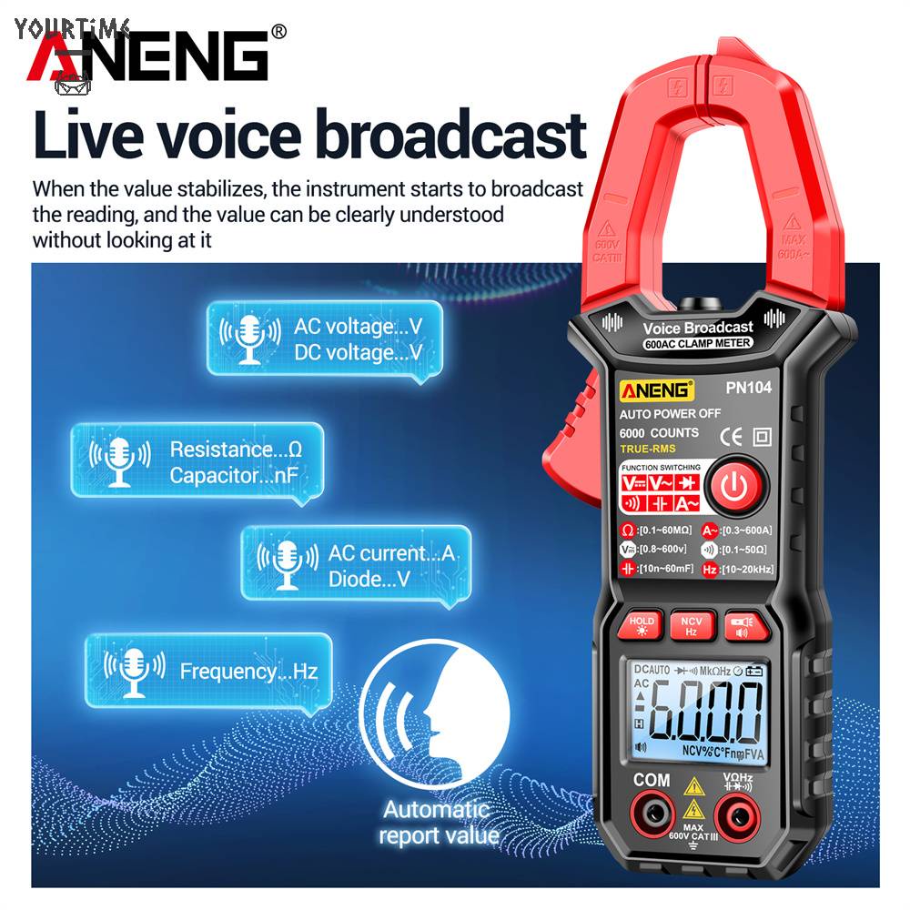 Đồng Hồ Vạn Năng Kỹ Thuật Số PN104 AC / DC Dùng Trong Phòng Thí Nghiệm / Nhà Máy