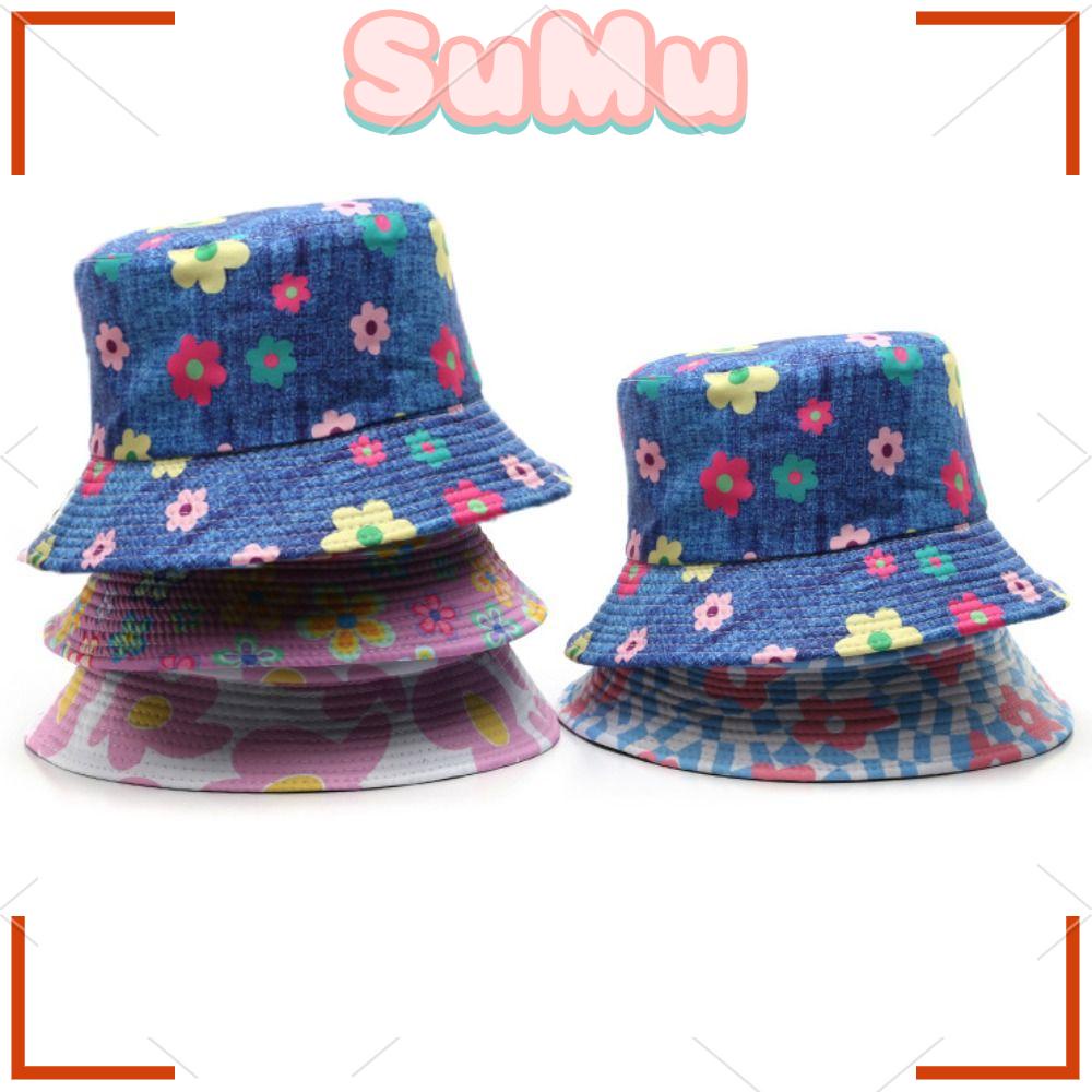 Mũ Bucket Che Nắng Đi Biển Gấp Gọn Được In Họa Tiết Xinh Xắn